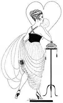 Pomeroy: Lady powders her face, 1917