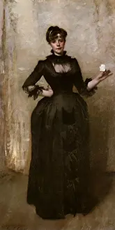 Burckhardt: Lady with a Rose, by Singer Sargent