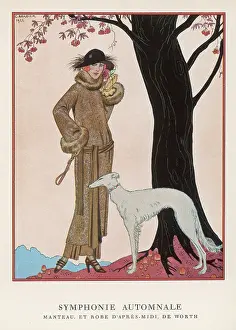 Saluki: Lady and Saluki 1922