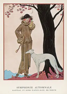 Saluki: Lady and Saluki 1922