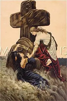 Nigh: LADY SAVED BY CROSS