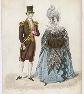 Footman: Lady in Shawl 1837