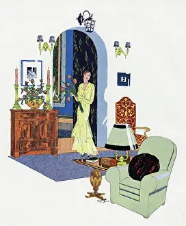 Wondering: LADY IN SITTING ROOM