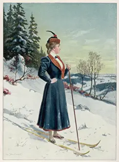Skiwear: Lady Skier 1899