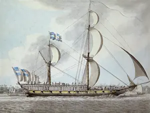 Houseboat: Lady Teignmouth's Budgerow, by Hubert Cornish