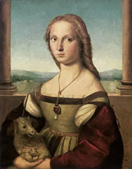 Unicorn: Lady with a Unicorn, by Raphael
