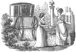 Apr17: Lady visiting in a carriage, c. 1800