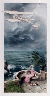 Intrepid: Lady watches aeroplane