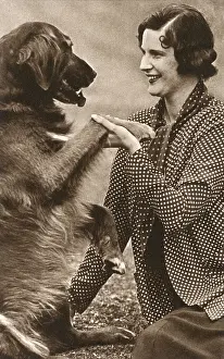 Marchioness: Lady Weymouth with a large dog