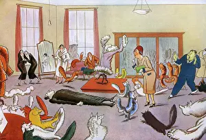 The Lady Who Asked for Rabbit by H. M. Bateman