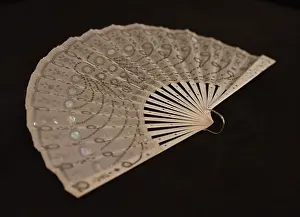 Sequins: Lady's fan, c1890-1910