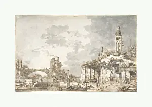 Recto: Lagoon Capriccio (recto); Architectural Scene