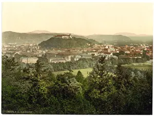 Carniola: Laibach, general view from the Tivoli Castle, Carniola, Aust