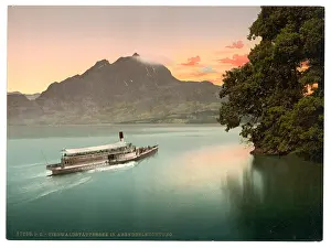 Lucerne: The Lake of the Four Cantons, evening tints, Lake Lucerne, S