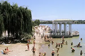 Dushanbe: Lake in Dushanbe, 1972