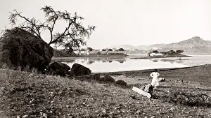 Udaipur: Lake and Palce at Udaipur, India, c.1870