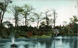 Weston: The Lake, Weston Park, Sheffield, Yorkshire