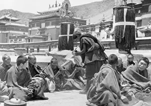 Tibet: Lama monks in Tibet, 1938