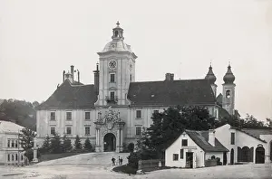 Lambach: Lambach: Monastery Square (Klosterplatz) and Benedictine mon
