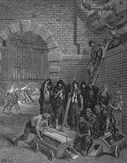 Lambeth: Lambeth Gasworks. From Gustave Dore and Blanchard