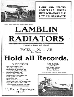Radiators: Lamblin Radiators For Aero Engines