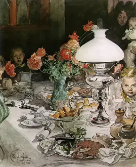 Cosy: Around the Lamp at Evening