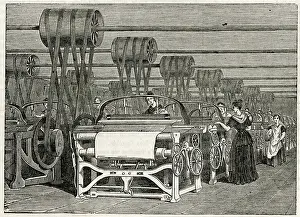 Looms: Lancashire cotton industry 1844