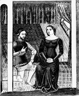 Guinevere: Lancelot, Celtic legendary figure, half length