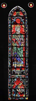 Psalms: Lancet window, North Rose window, Chartres cathedral, France