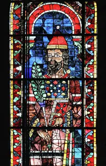 Rational: Lancet window of the North Rose window, Chartres