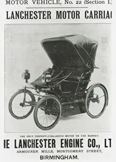 Imeche: Lanchester motor carriage advert