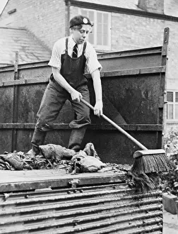 Sweeping: Land Girls WWII