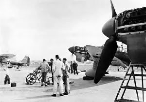 Overall: Landing briefing of a Stuka, 1939-1945