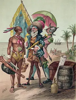 C1893: The landing of Columbus 1492