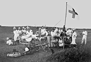 Stretchers: Landing maneuver in Qingdao, 1905