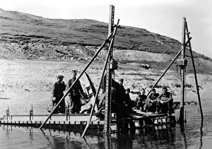 Theodor: Landing stage on the Lovat, 1942