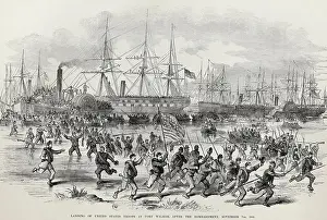 Lcgr1808: Landing of US Troops at Fort Walker, Port