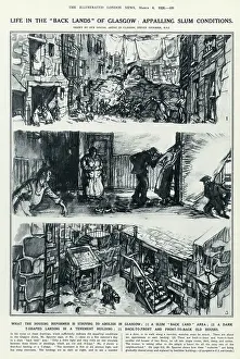 Overcrowding: The back lands of Glasgow, appalling slum conditions