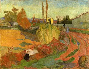 Bordered: Landscape in Arles, by Gauguin