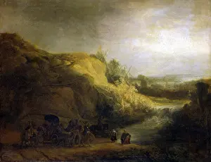 4101669: Landscape with baptism of the chamberlain, Rembrandt