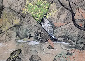 Charcoal: Landscape with a Bird and a Toad Artist: Paul Serusier