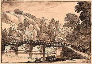 Graze: Landscape with Bridge, by Claude Lorrain