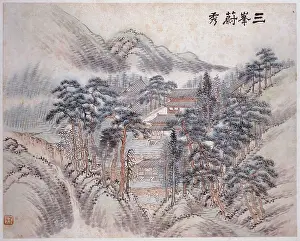 Weng: Landscape with buildings and figures