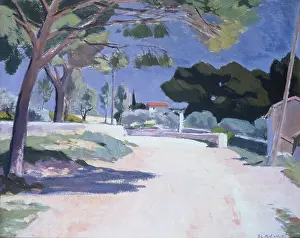 Boileau: Landscape, Cassis ' road with trees