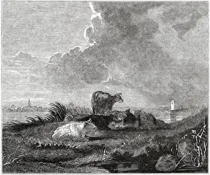 Dulwich: Landscape and Cattle, by Cuyp