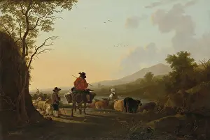 Drover: Landscape with Cattle Driver and Shepherd