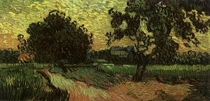 Auvers: Landscape with the Chateau of Auvers... by Van Gogh