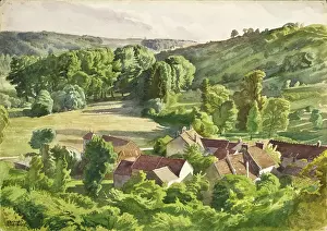 Landscape in the evening light