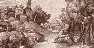 Giulio: Landscape with Two Figures
