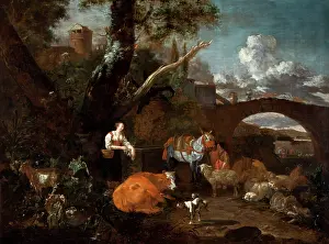 Claesz: Landscape with Figures and Animals